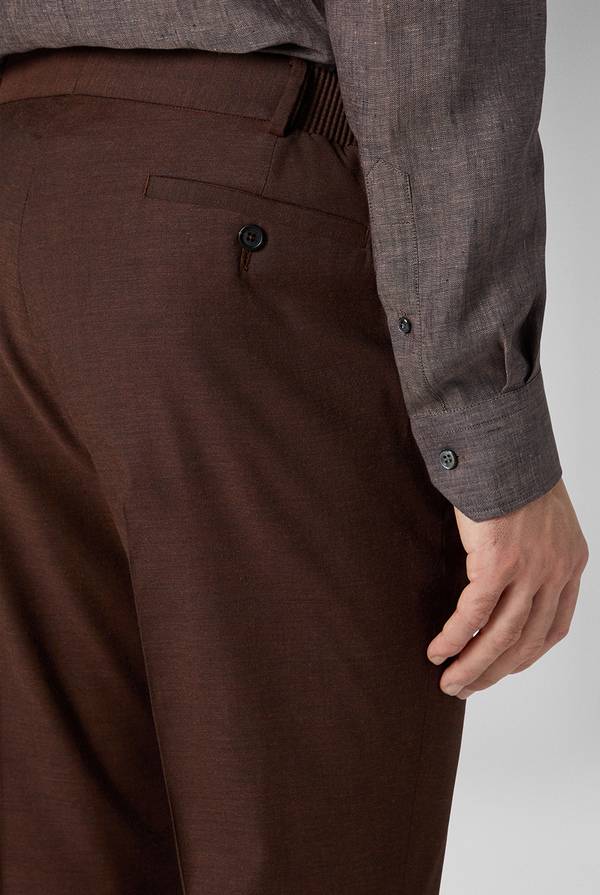 Pal Zileri Pantalone classico in lana e bamboo Spedizione Gratuita