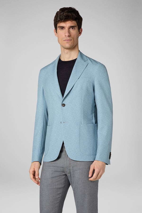 Pal Zileri Giacca Effortless in jersey stampato 2025