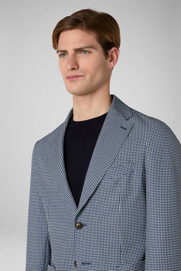 Pal Zileri Giacca Effortless in jersey con motivo pied de poule Vendita