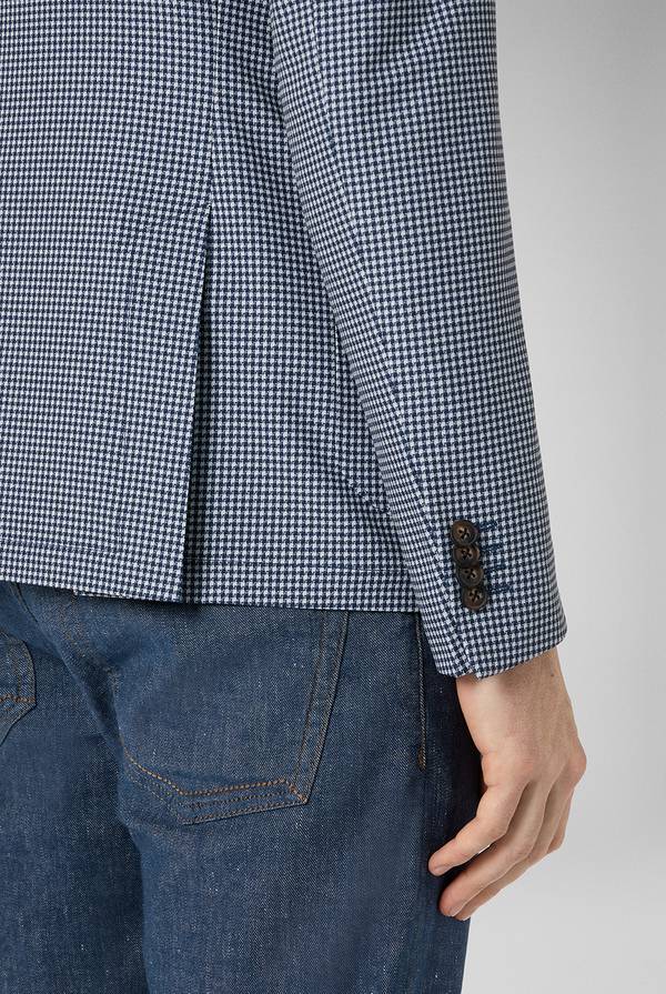Pal Zileri Giacca Effortless in jersey con motivo pied de poule Vendita