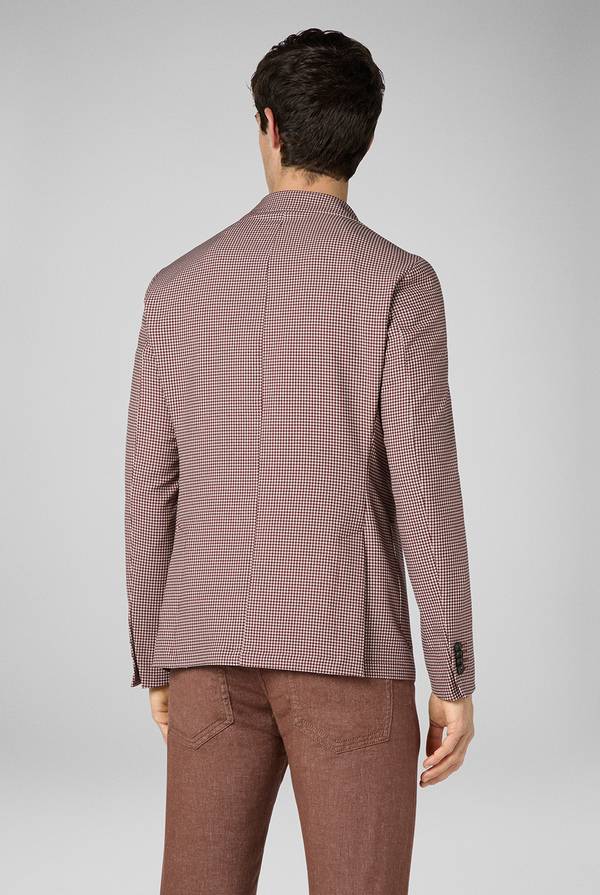 Pal Zileri Giacca Effortless in jersey con motivo pied de poule Spedizione Gratuita