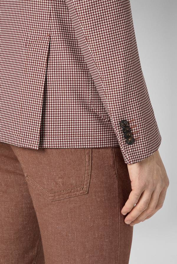 Pal Zileri Giacca Effortless in jersey con motivo pied de poule Spedizione Gratuita