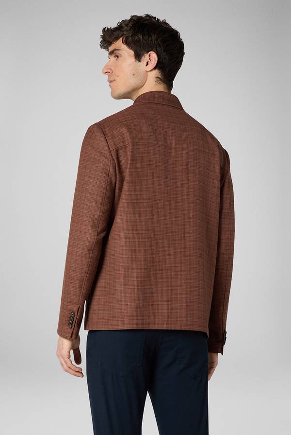Pal Zileri Giacca camicia con motivo micro check Pezzi Unici