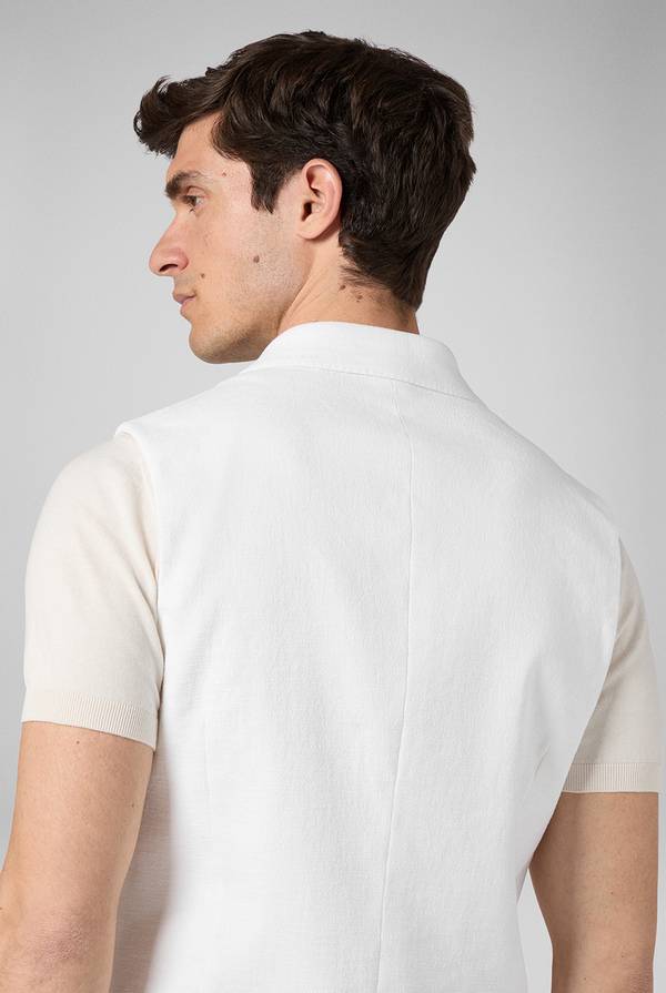 Pal Zileri Gilet doppiopetto bianco con macro bottoni Novità