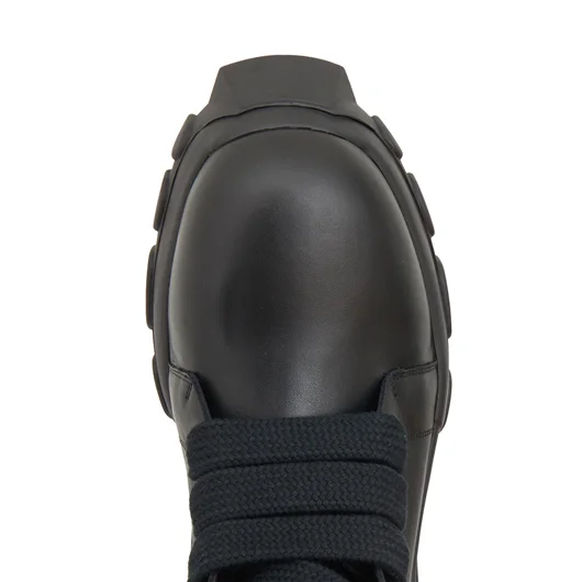 RICK OWENS STIVALI IN PELLE JUMBOLACED LACEUP BOZO TRACTOR Vendita