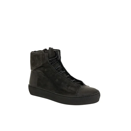 THE LAST CONSPIRACY SNEAKER ALTA IN PELLE Qualità