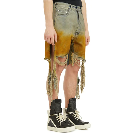 RICK OWENS DRKSHDW BERMUDA IN DENIM GETH CUTOFFS Promozione