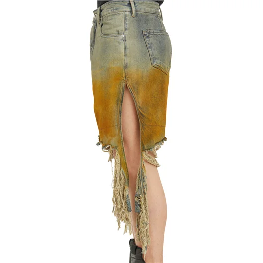RICK OWENS DRKSHDW BERMUDA IN DENIM GETH CUTOFFS Promozione