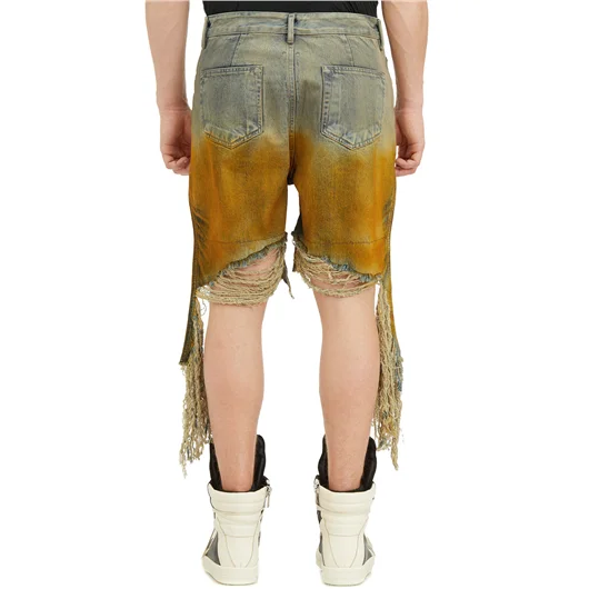 RICK OWENS DRKSHDW BERMUDA IN DENIM GETH CUTOFFS Promozione