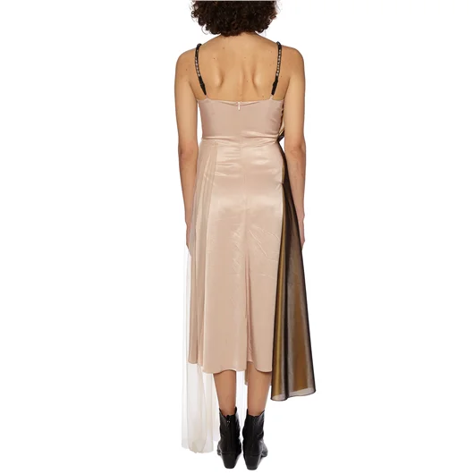 QUETSCHE_ ABITO LUNGO IN TULLE E SETA 2025