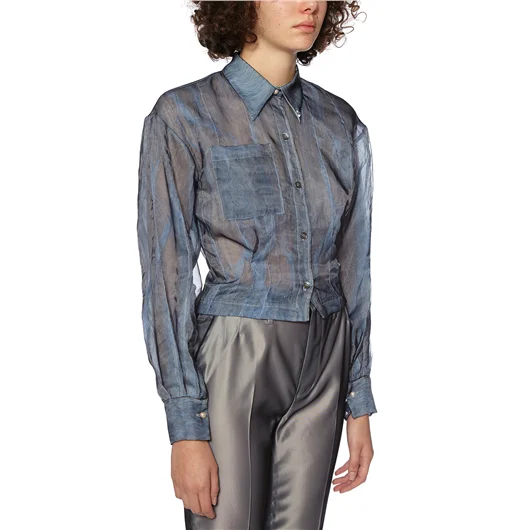 QUETSCHE_ CAMICIA BUSTIER IN ORGANZA Promozione Limitata