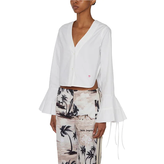 PALM ANGELS CAMICIA IN COTONE Prezzo Ridotto