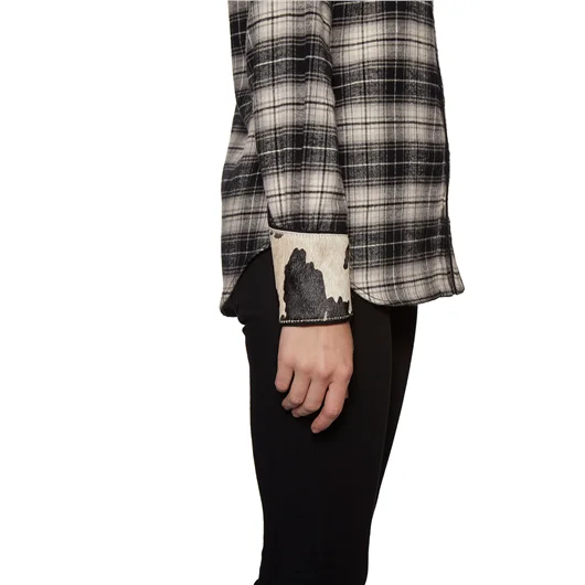 DSQUARED CAMICIA IN COTONE CHECK CON INSERTO Sottocosto
