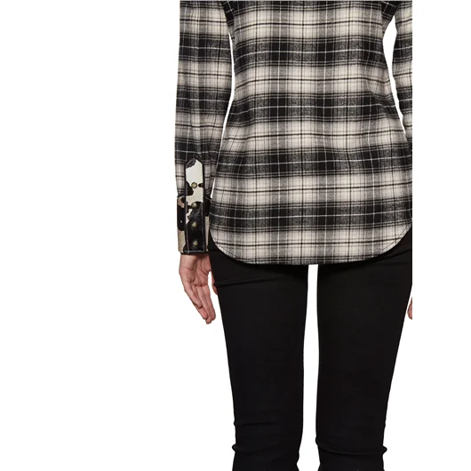 DSQUARED CAMICIA IN COTONE CHECK CON INSERTO Sottocosto