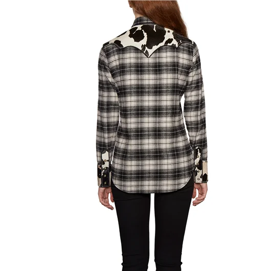 DSQUARED CAMICIA IN COTONE CHECK CON INSERTO Sottocosto