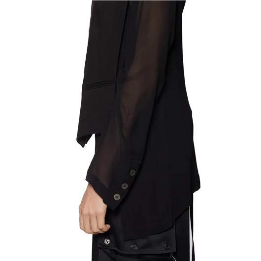 ANN DEMEULEMEESTER CAMICIA IN CREPE Presa