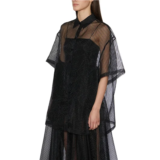 NU CAMICIA TRASPARENTE OVERSIZE Vendita Economica