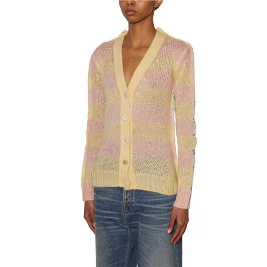 MARNI CARDIGAN IN MOHAIR E LANA Pezzi Unici