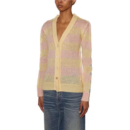 MARNI CARDIGAN IN MOHAIR E LANA Pezzi Unici