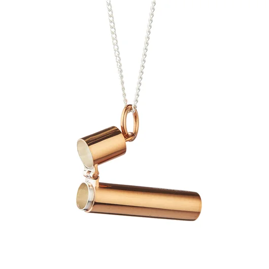 AMBUSH COLLANA IN ARGENTO PILL CASE Fino Al -60%