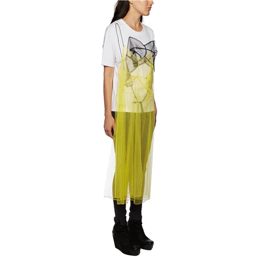 QUETSCHE_ DRESS T-SHIRT IN COTONE E TULLE Offerta