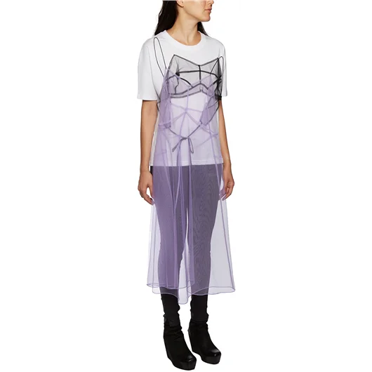 QUETSCHE_ DRESS T-SHIRT IN COTONE E TULLE Economico