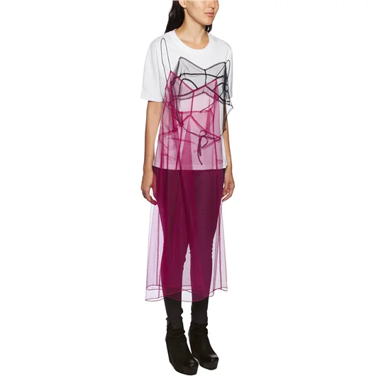 QUETSCHE_ DRESS T-SHIRT IN COTONE E TULLE Online