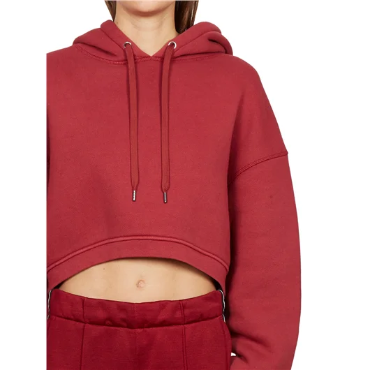 ALEXANDER WANG FELPA IN COTONE CORTA CON CAPPUCCIO Saldi