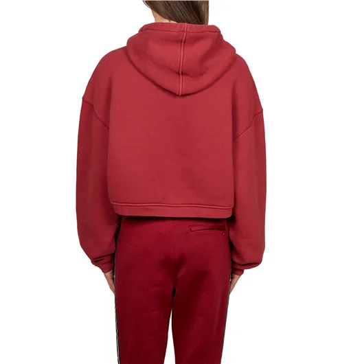 ALEXANDER WANG FELPA IN COTONE CORTA CON CAPPUCCIO Saldi