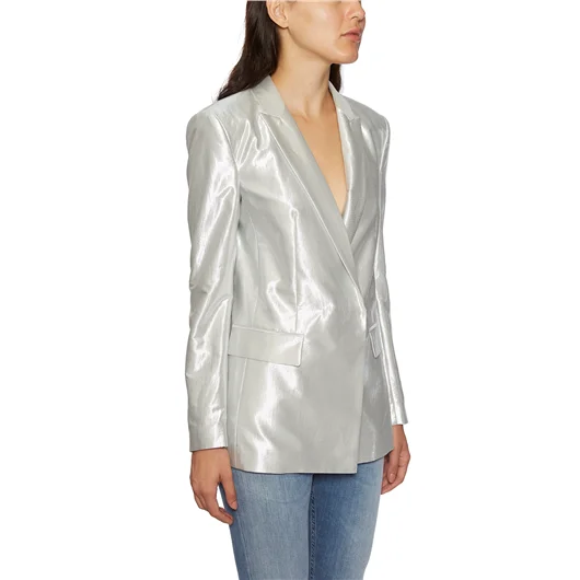 DONDUP GIACCA BLAZER LAMINATA Saldi Di Fabbrica