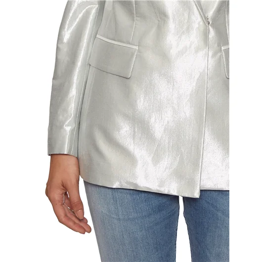 DONDUP GIACCA BLAZER LAMINATA Saldi Di Fabbrica