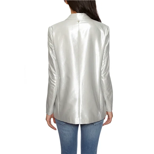 DONDUP GIACCA BLAZER LAMINATA Saldi Di Fabbrica