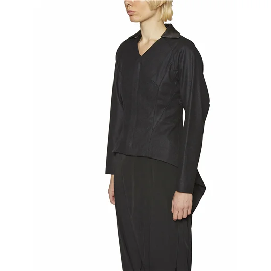 YOHJI YAMAMOTO GIACCA IN LANA IRREGOLARE Nuova