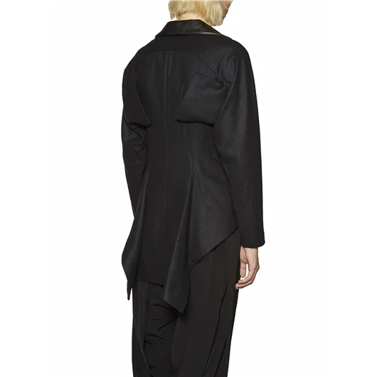 YOHJI YAMAMOTO GIACCA IN LANA IRREGOLARE Nuova