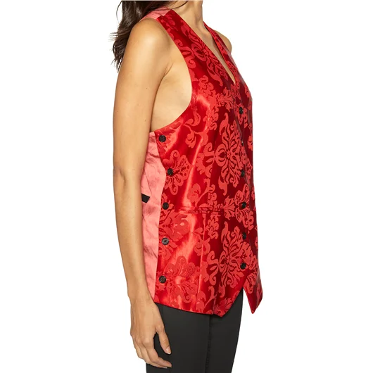 ANN DEMEULEMEESTER GILET IN SETA JACQUARD Negozi Online