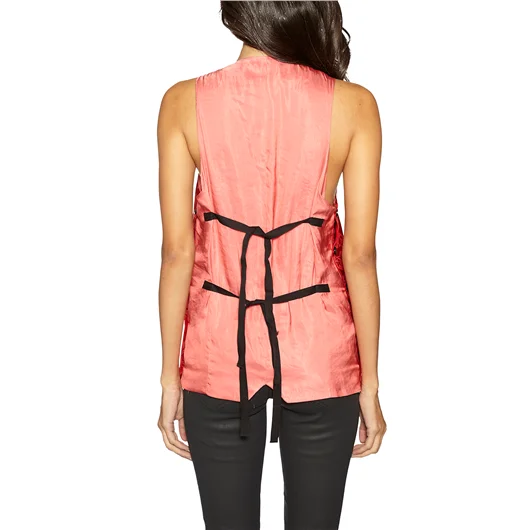 ANN DEMEULEMEESTER GILET IN SETA JACQUARD Negozi Online