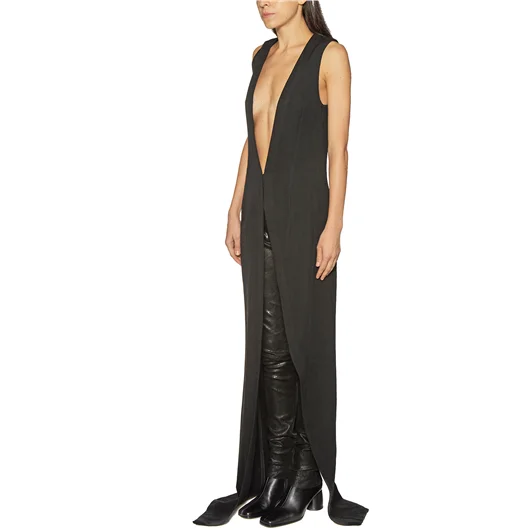 ANN DEMEULEMEESTER GILET LUNGO IN LANA Acquista Ora