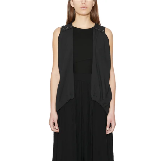 STUDIO B3 GILET TOP IN COTONE Consegna Veloce