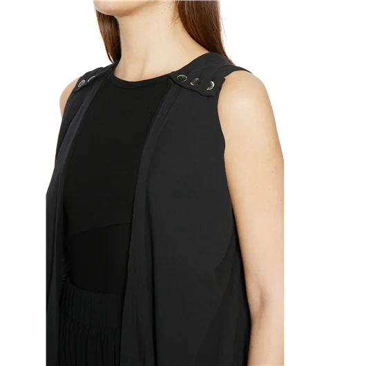 STUDIO B3 GILET TOP IN COTONE Consegna Veloce