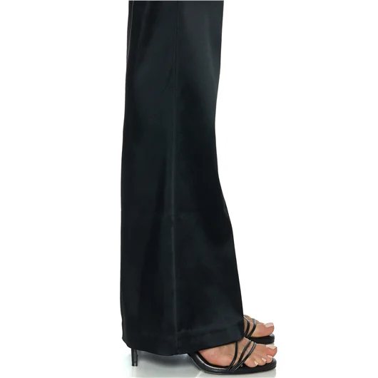 AVENUE MONTAIGNE PANTALONE A ZAMPA IN SATIN MOD.BELLINI Offerte