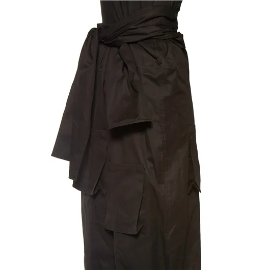YOHJI YAMAMOTO PANTALONE IN GABARDINE VITA ALTA Qualità Garantita