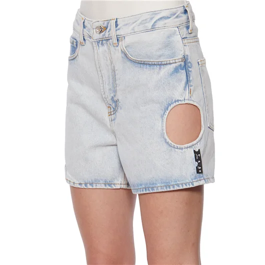 OFF-WHITE CO VIRGIL ABLOH SHORTS IN DENIM METEOR STRAIGHT Presa