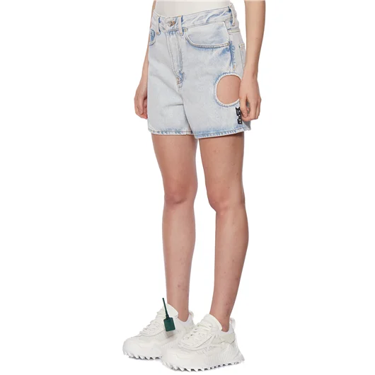 OFF-WHITE CO VIRGIL ABLOH SHORTS IN DENIM METEOR STRAIGHT Presa