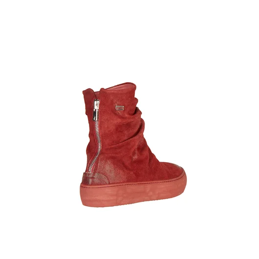 THE LAST CONSPIRACY SLIPON ALTA IN PELLE CON ZIP Offerta
