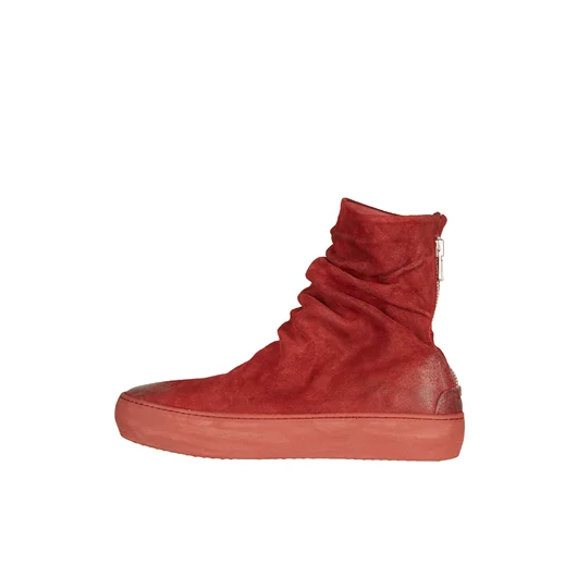THE LAST CONSPIRACY SLIPON ALTA IN PELLE CON ZIP Offerta