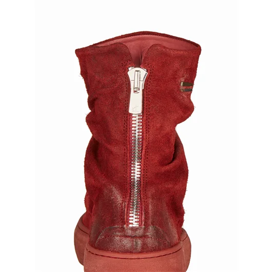 THE LAST CONSPIRACY SLIPON ALTA IN PELLE CON ZIP Offerta