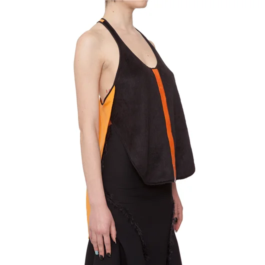 SSHEENA TOP BICOLORE IN SETA Shopping Online
