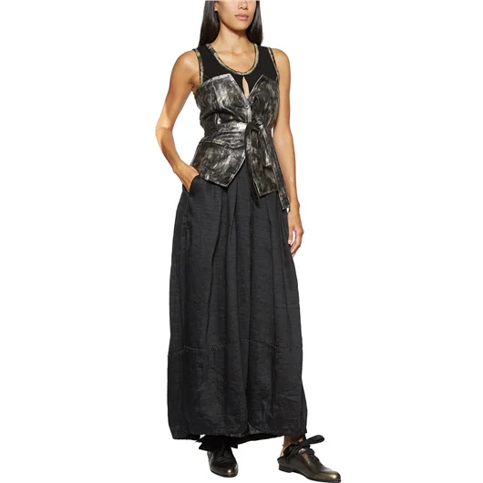 MASNADA TOP IN PELLE LAMINATA Pezzi Unici