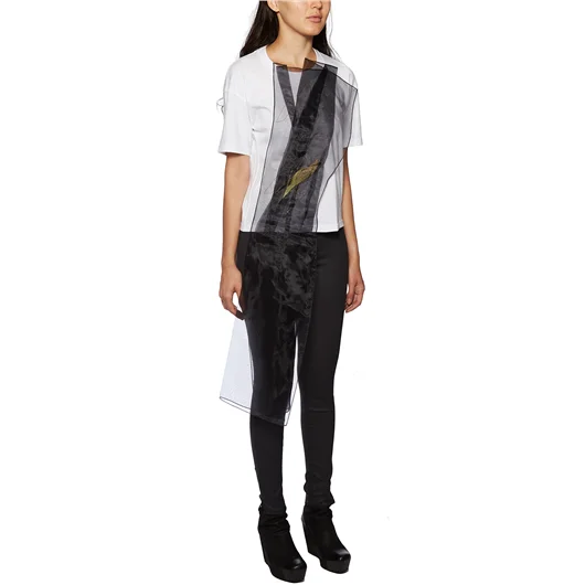 QUETSCHE_ T-SHIRT IN COTONE DRIED FLOWERS Outlet