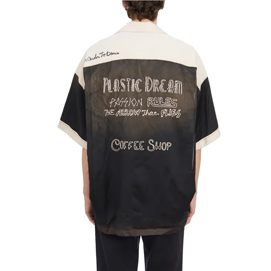 MAISON MIHARA YASUHIRO CAMICIA BOWLING IN RAYON Promozione Limitata